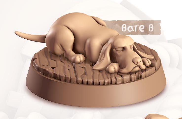 Beagle Companion | Cast n Play | Companions | NPCs | RESIN | Fantasy | Horror | RPG | Gaming | Miniature | Character Pet Companion