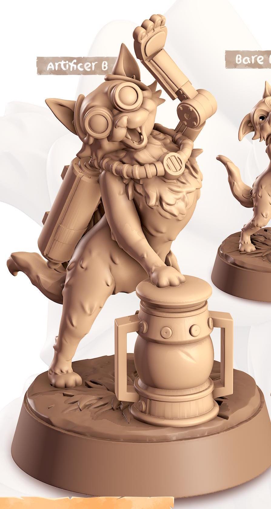 Bombay Cat Companion | Cast n Play | Companions | NPCs | RESIN | Fantasy | Horror | RPG | Gaming | Miniature | Character Pet Companion