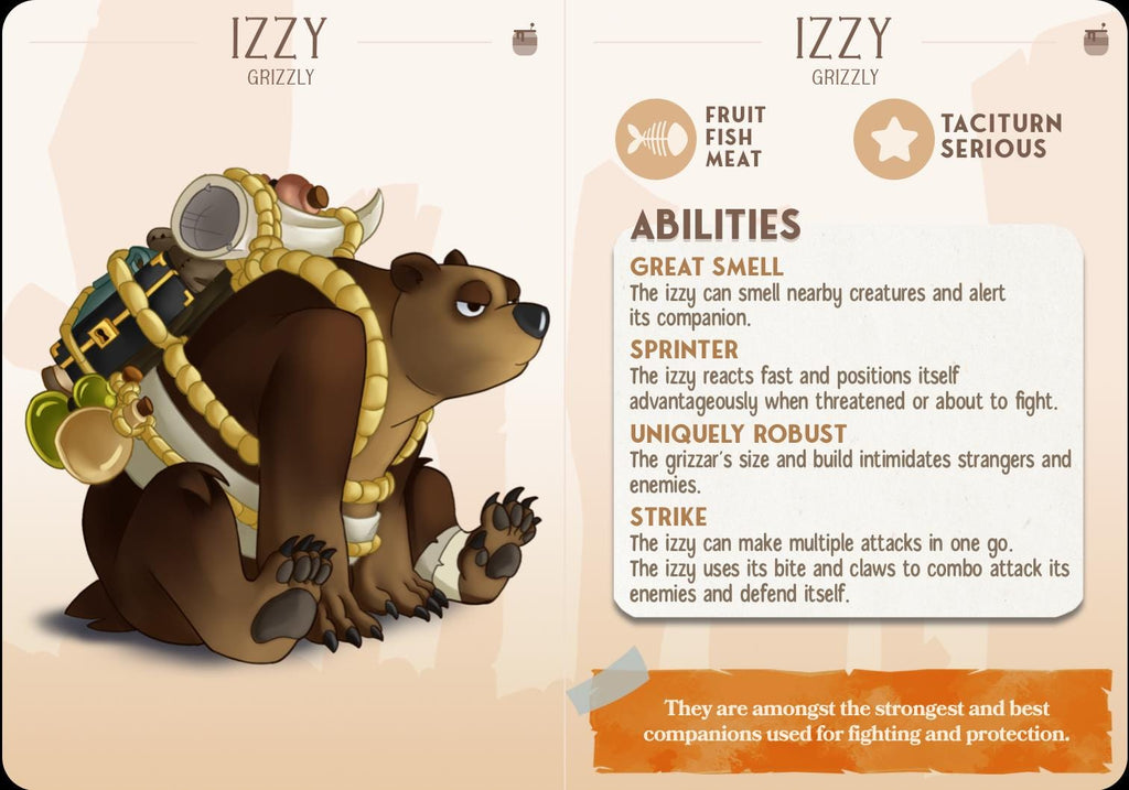 The Grizzly Companion | Cast n Play | Companions | NPCs | RESIN | Fantasy | Horror | RPG | Gaming | Miniature | Character Pet Companion