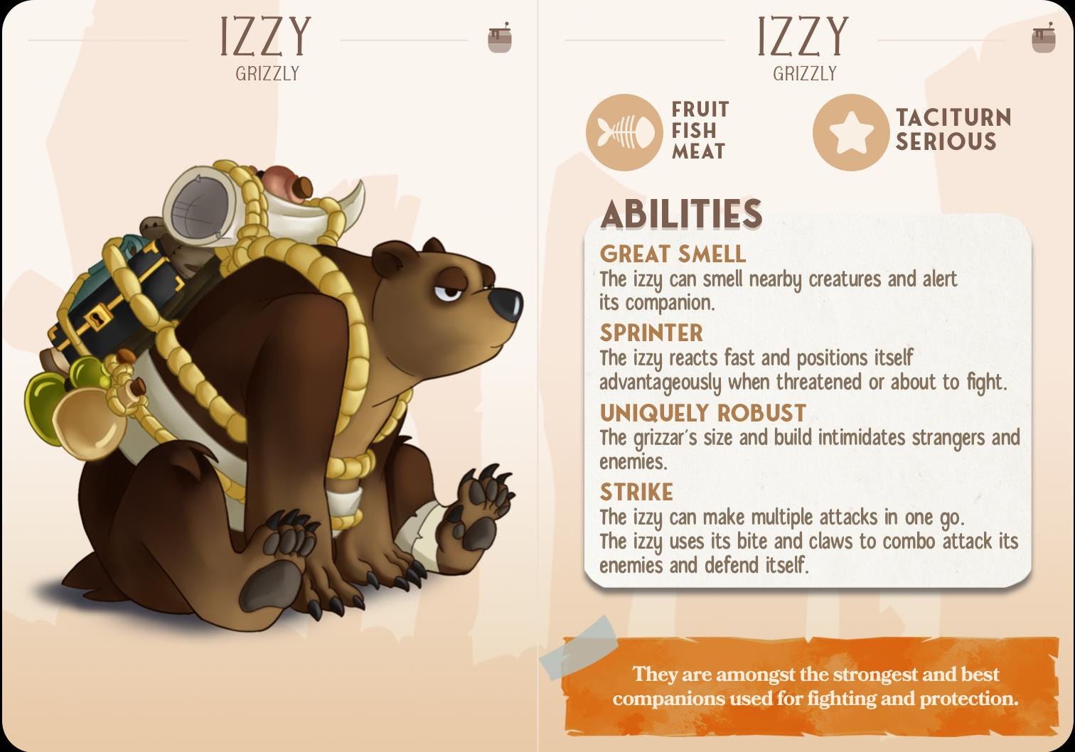 The Grizzly Companion | Cast n Play | Companions | NPCs | RESIN | Fantasy | Horror | RPG | Gaming | Miniature | Character Pet Companion