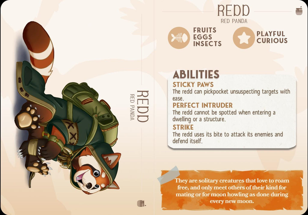 Red Panda Companion | Cast n Play | Companions | NPCs | RESIN | Fantasy | Horror | RPG | Gaming | Miniature | Character Pet Companion