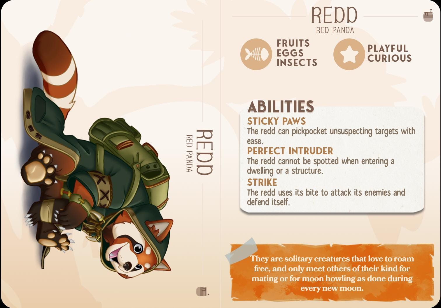 Red Panda Companion | Cast n Play | Companions | NPCs | RESIN | Fantasy | Horror | RPG | Gaming | Miniature | Character Pet Companion