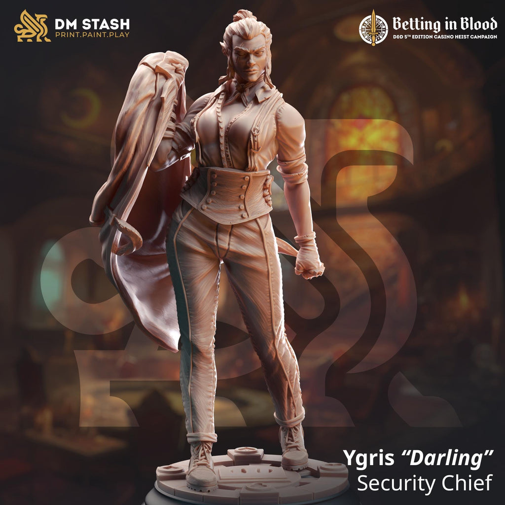 Ygris “Darling” Skullsplitter - Security Chief | DM Stash | Betting in Blood | Fantasy | DnD| RPG| Tabletop| Character Model | NPC