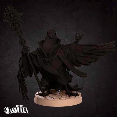 Pidgeonfolk Cleric | Bite the Bullet | Grove Haven | RESIN | Fantasy | DnD | RPG | Tabletop | Miniature | Animorphs Character Model
