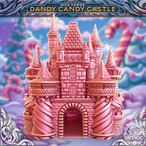 Dandy Candy Castle Dice Tower | Fates End | Roleplay Games | Gamer Gift | XMAS Dice Roller