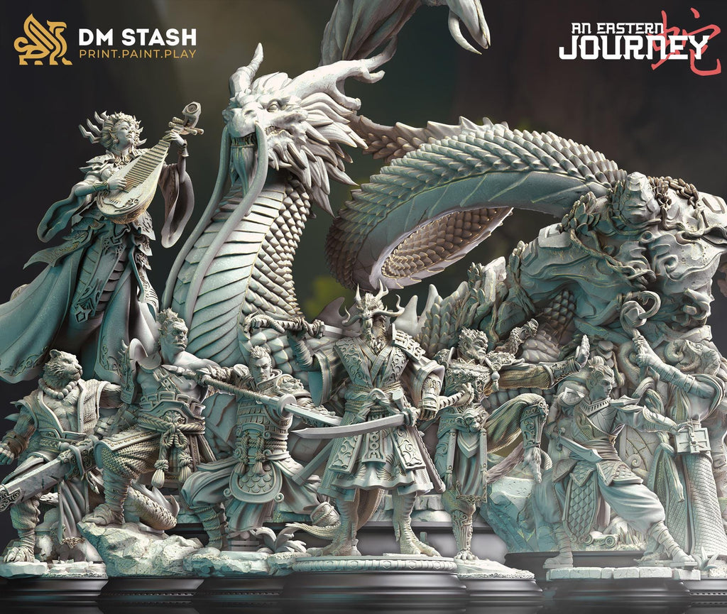 Gyokusho - Jade Golem | DM Stash | Eastern Journey | Resin | Fantasy | DnD | RPG | Tabletop | Miniature | Golem | Monster Model