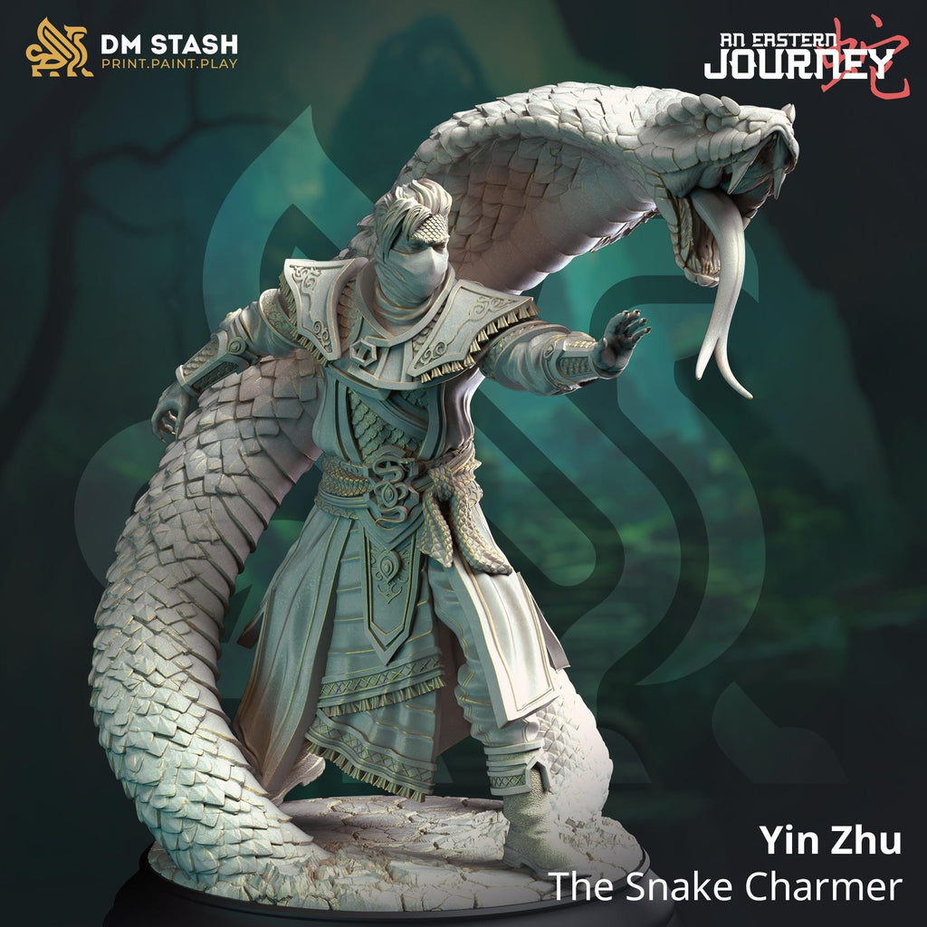 Yin Zhu - The Snake Charmer | DM Stash | Eastern Journey | Fantasy | DnD | RPG | Tabletop | Miniature | Character Model