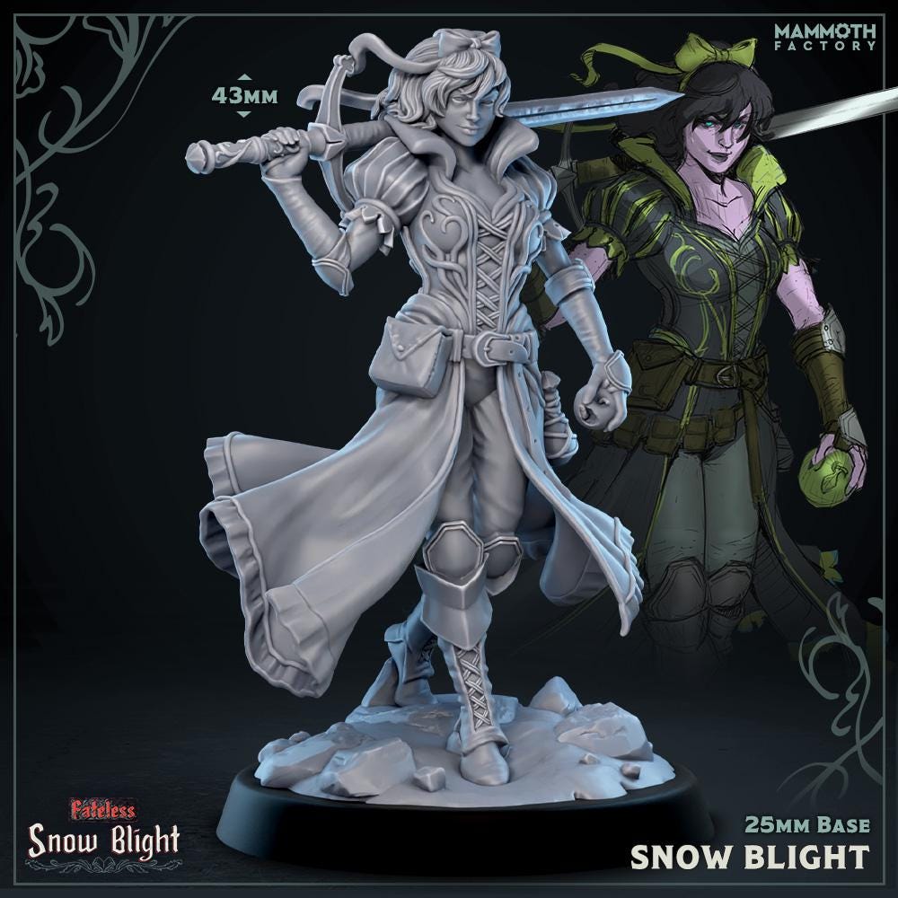 Snow Blight | Mammoth Factory | Snow Blight | Fantasy | DnD | RPG | Tabletop | Gaming | Miniatures | Character Model