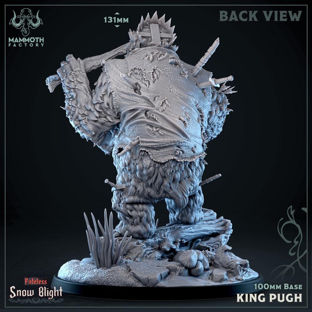 King Pugh | Mammoth Factory | Snow Blight | Fantasy | DnD | RPG | Tabletop | Gaming | Miniatures | BBEG