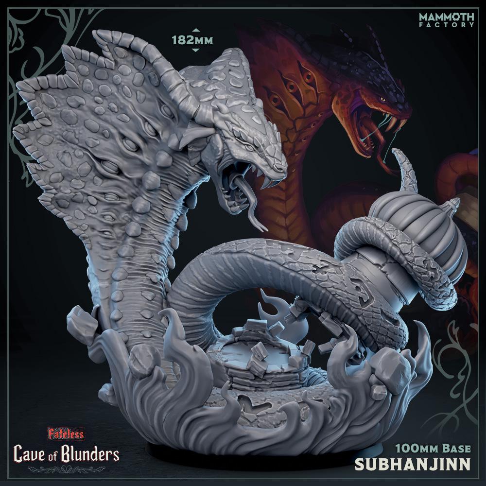 Subhanjinn | Mammoth Factory | Cave of Blunders | RESIN | Fantasy | DnD | RPG | Tabletop | Gaming Miniatures | Monster Model | BBEG