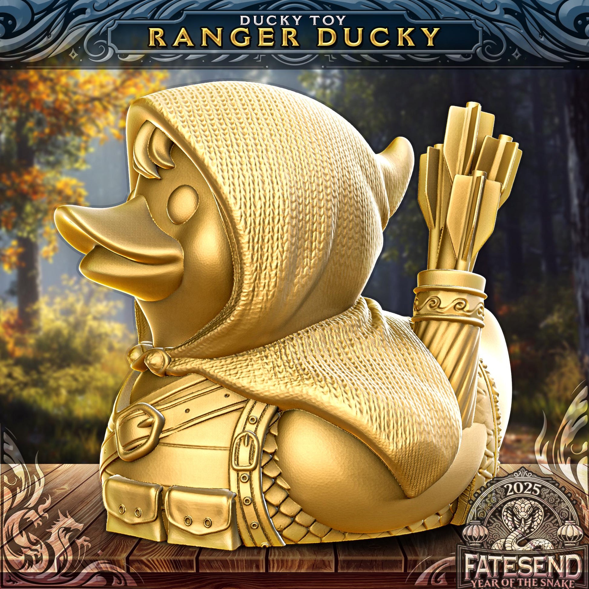 Ranger Ducky | Fates End | 3D Print | Fantasy| DnD | RPG | Roleplay Games | Rubber Duck