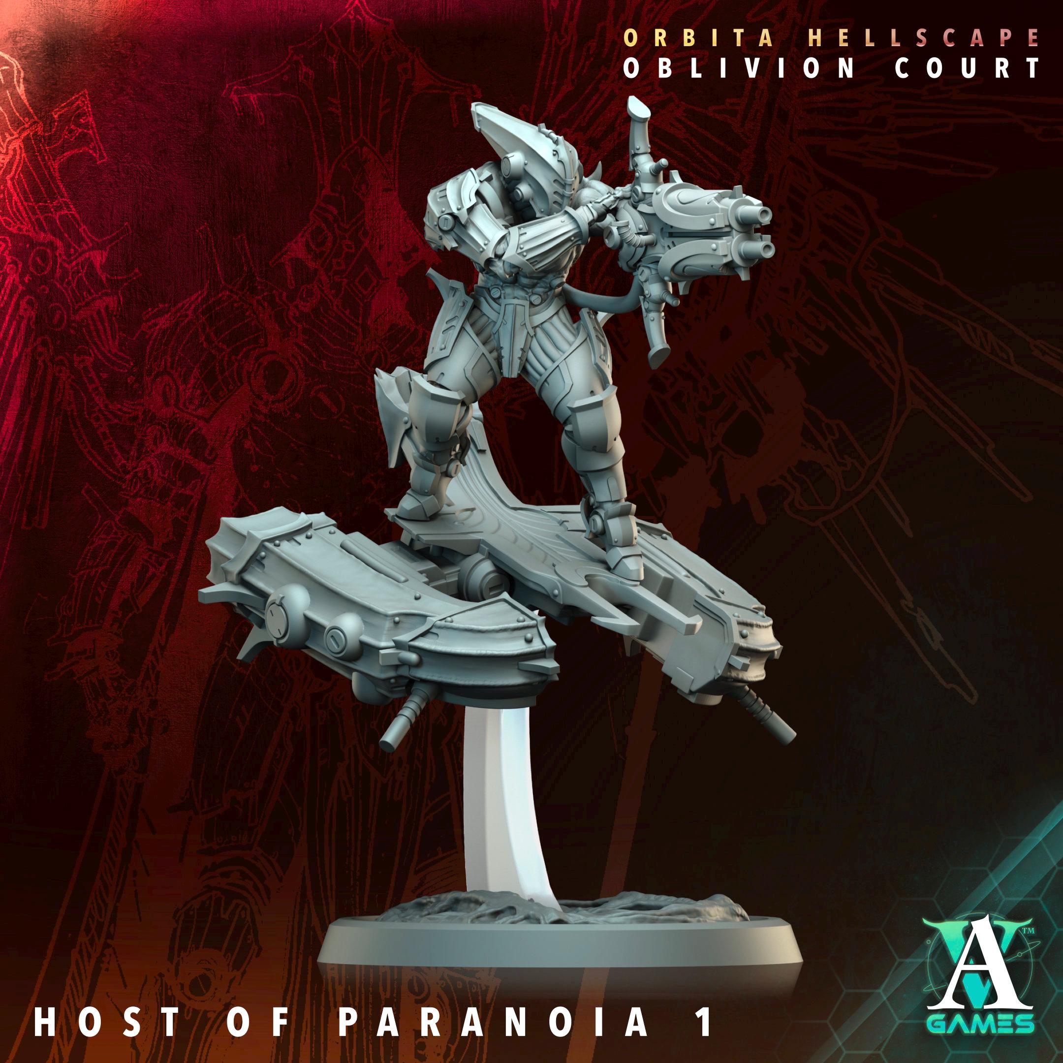 Host of Paranoia | Archvillain Games | Orbita Hellscape - Oblivion Court | SciFi | 40K | RPG | Gaming Miniature | Character | 40mm Base