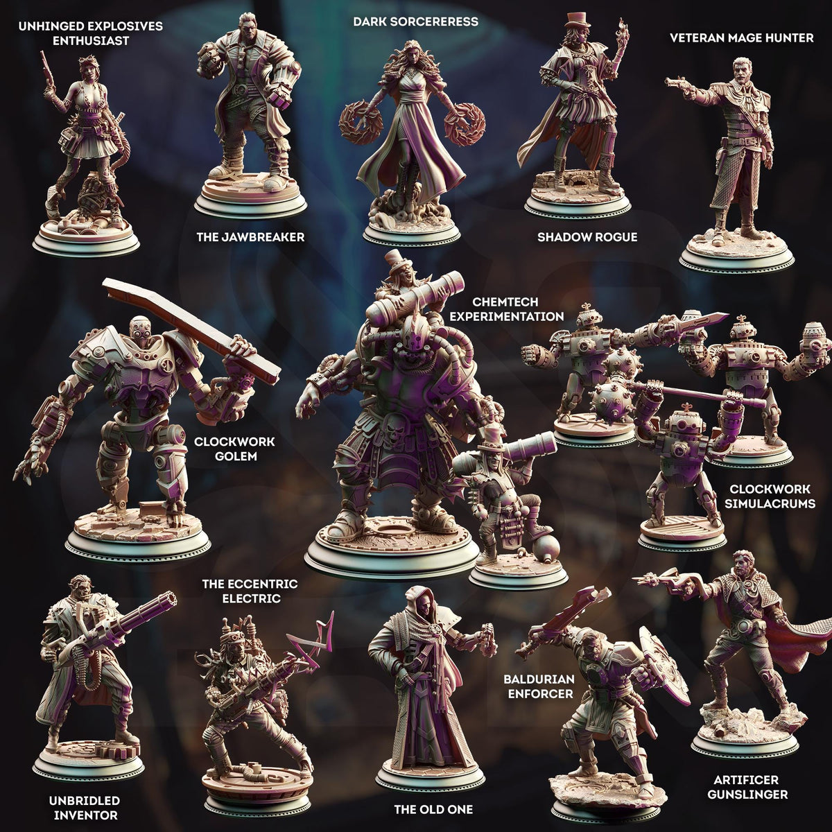 Minor Venators - Clockwork Simulacrums | DM Stash | Cogs of Revolution | Fantasy | DnD | RPG | Tabletop | Character Model