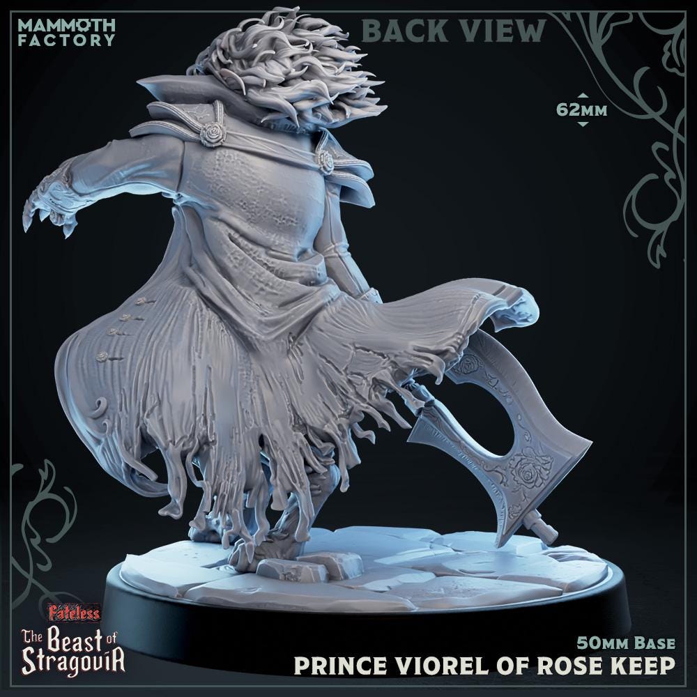 Prince Viorel of Rose Keep | Mammoth Factory | Beast of Stragovia | RESIN | Fantasy | DnD | RPG | Tabletop | Miniature | Beast Model