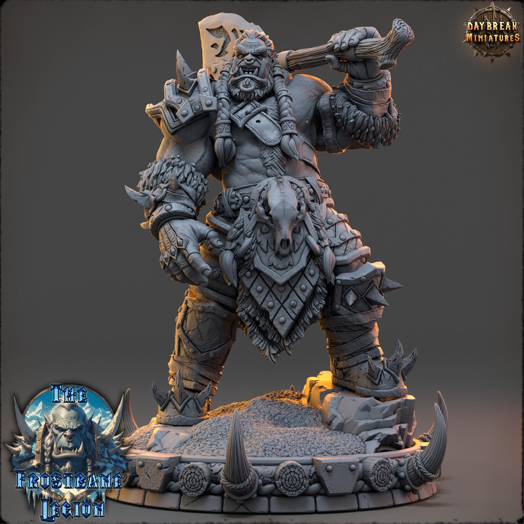 Draumir the Frostborn | Daybreak Miniatures | The Frostbane Legion | RESIN | Fantasy | Horror | Wargaming | RPG | Gaming Miniature | Orcs