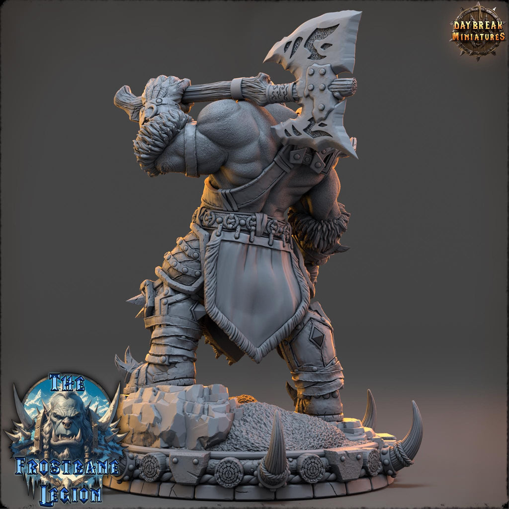 Draumir the Frostborn | Daybreak Miniatures | The Frostbane Legion | RESIN | Fantasy | Horror | Wargaming | RPG | Gaming Miniature | Orcs