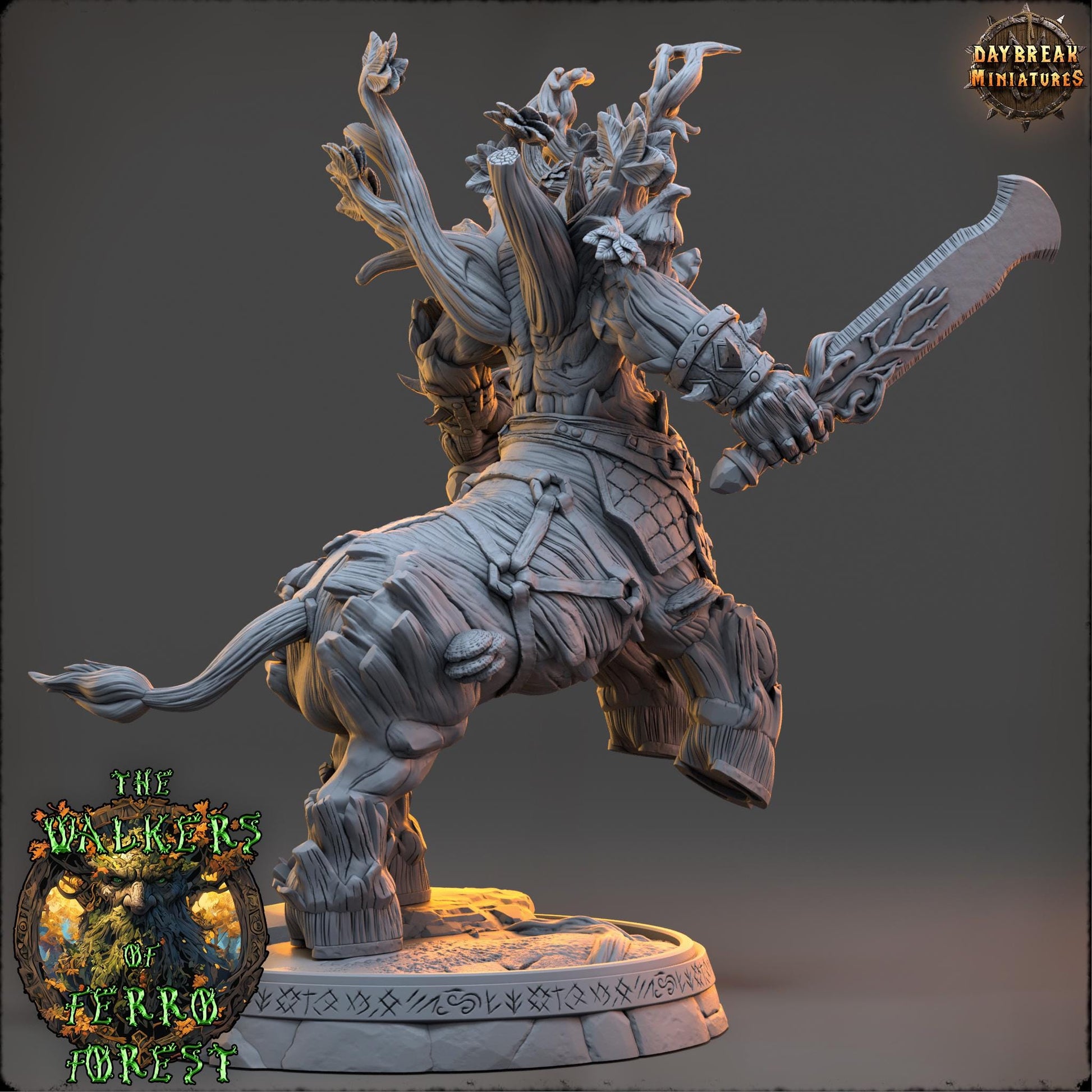 Ritter Teryn Eldershade | Daybreak Miniatures | Walkers of Ferro Forest | RESIN | Fantasy | Horror | Wargaming | RPG | Gaming | Treant
