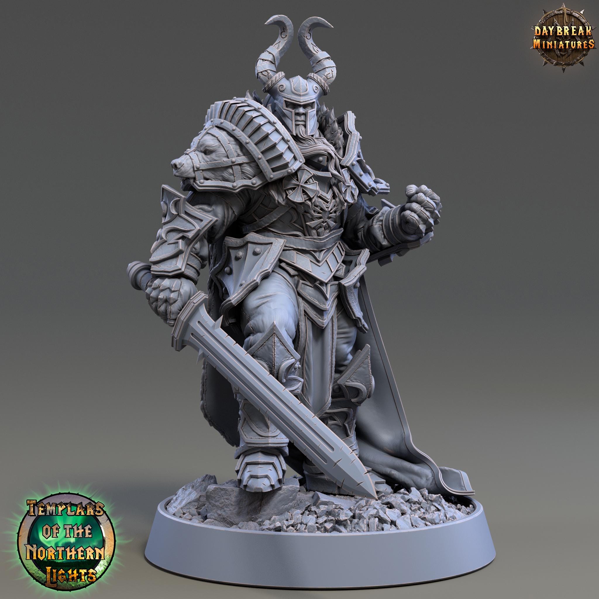 Anton Overmars Judge Of the Suns | Daybreak Miniatures | Templars of the Northern Lights | RESIN | Fantasy | Wargaming | RPG | Gaming
