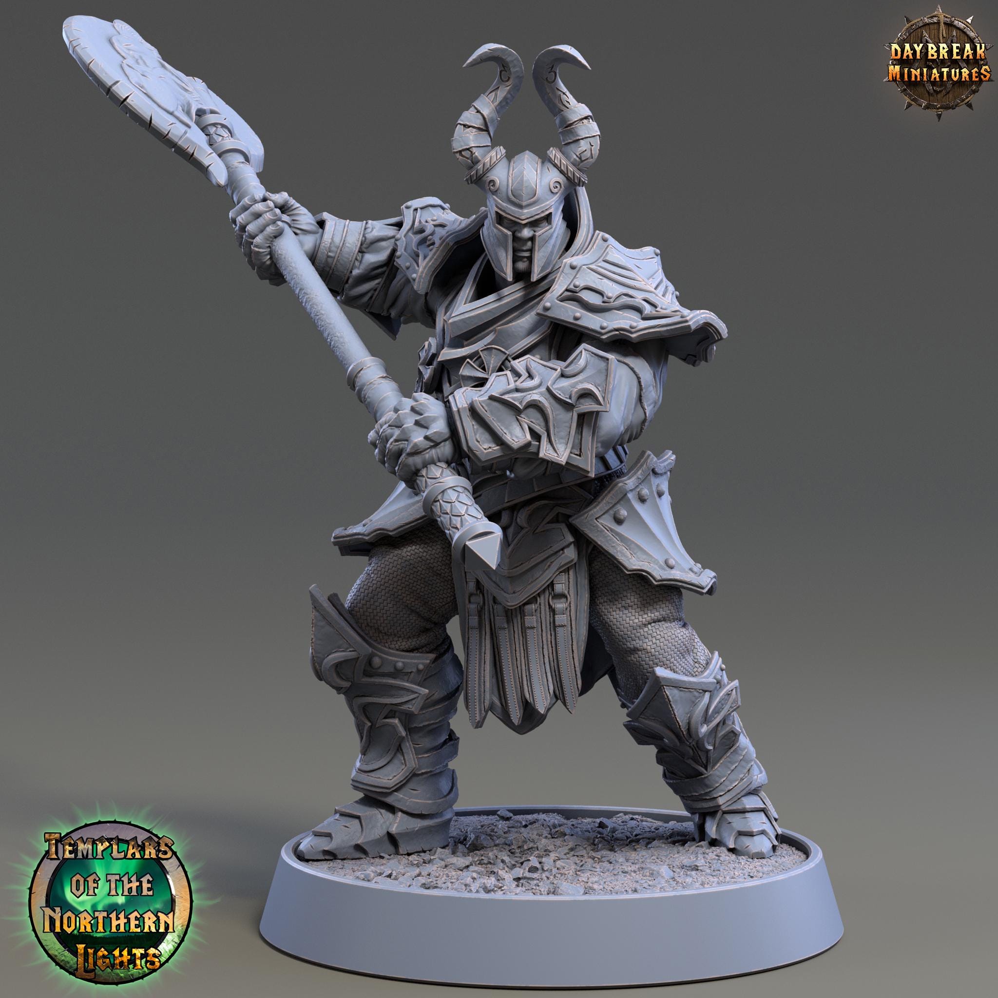 Bertil Draperinn | Daybreak Miniatures | Templars of the Northern Lights | RESIN | Fantasy | Wargaming | RPG | Gaming