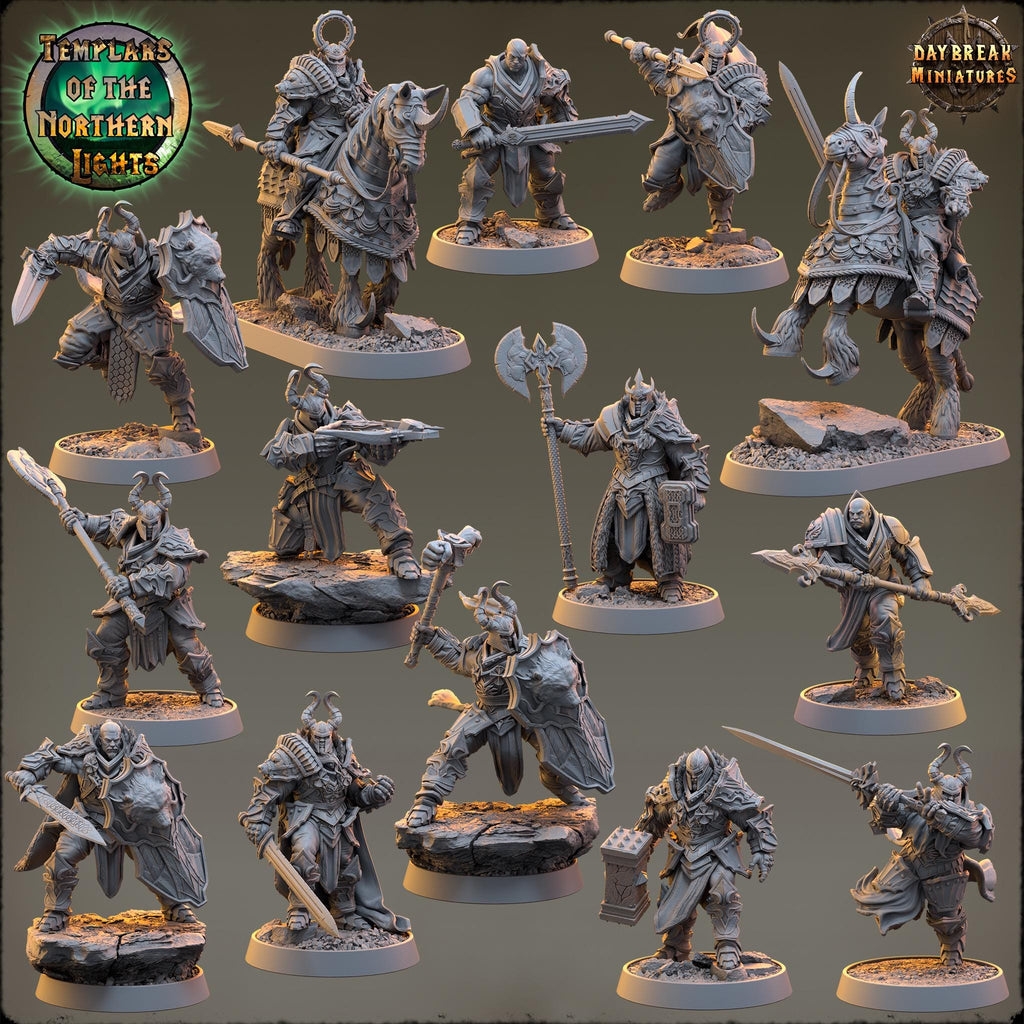 Johan Firepine | Daybreak Miniatures | Templars of the Northern Lights | RESIN | Fantasy | Wargaming | RPG | Gaming