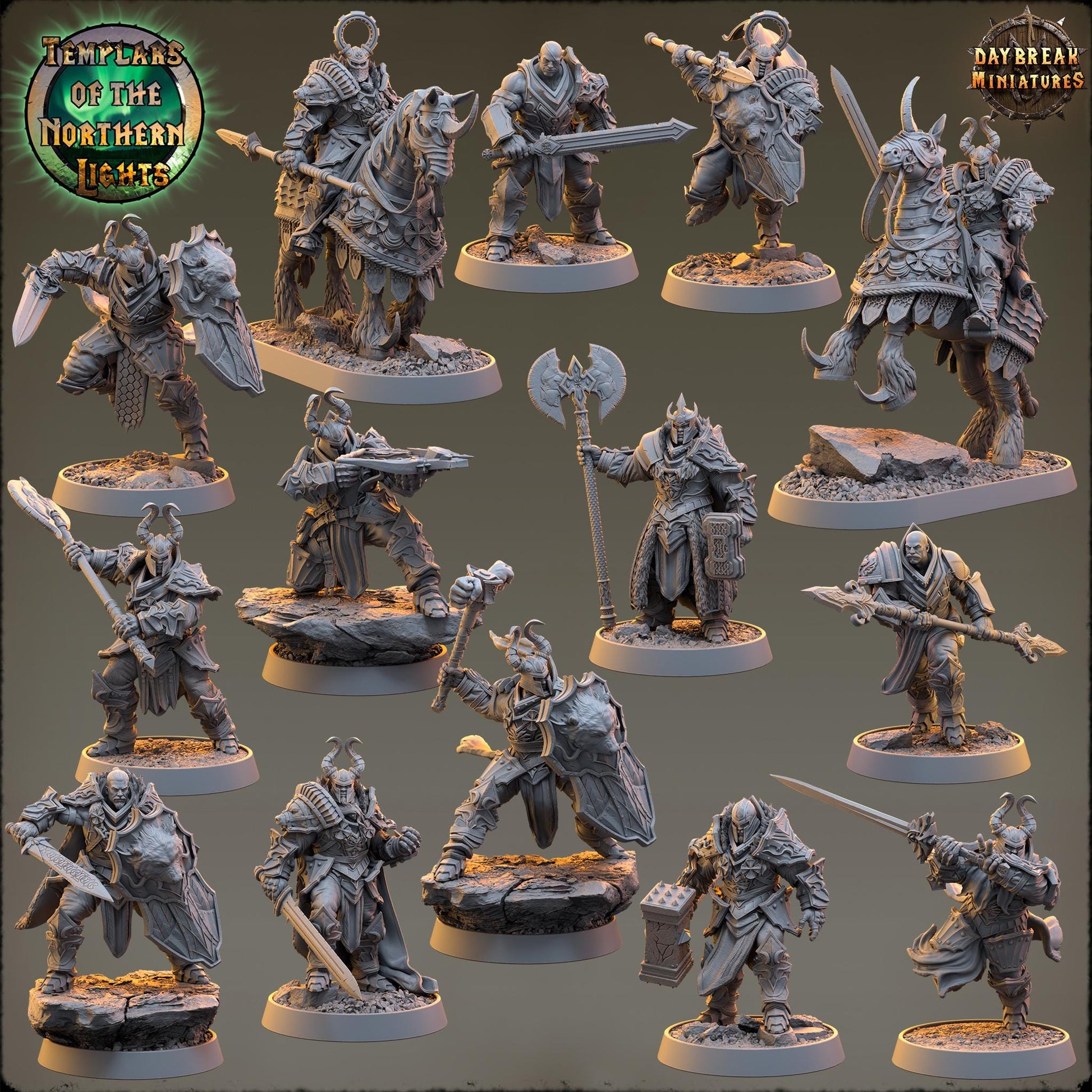 Holger Oather | Daybreak Miniatures | Templars of the Northern Lights | RESIN | Fantasy | Wargaming | RPG | Gaming