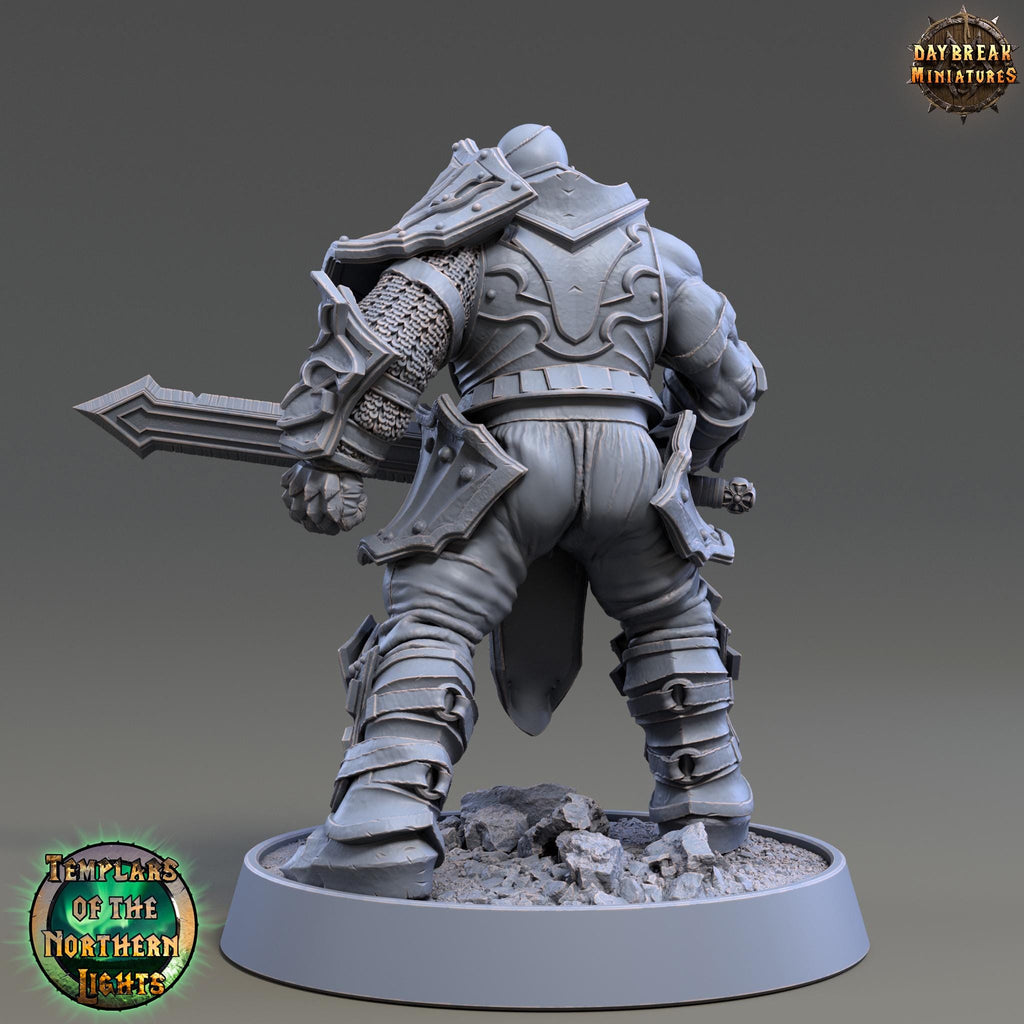 Franke Gothmorg | Daybreak Miniatures | Templars of the Northern Lights | RESIN | Fantasy | Wargaming | RPG | Gaming