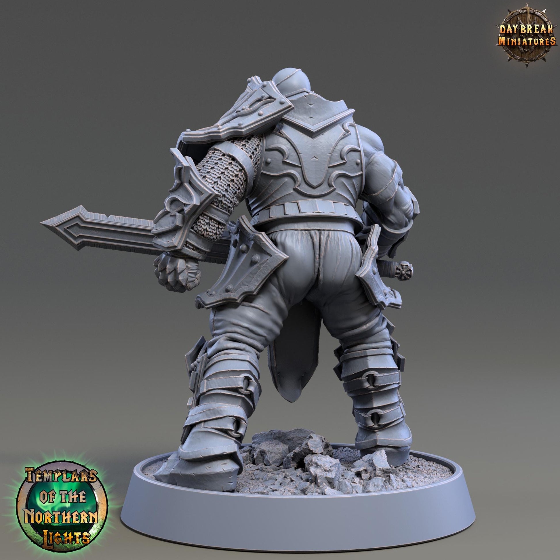 Franke Gothmorg | Daybreak Miniatures | Templars of the Northern Lights | RESIN | Fantasy | Wargaming | RPG | Gaming