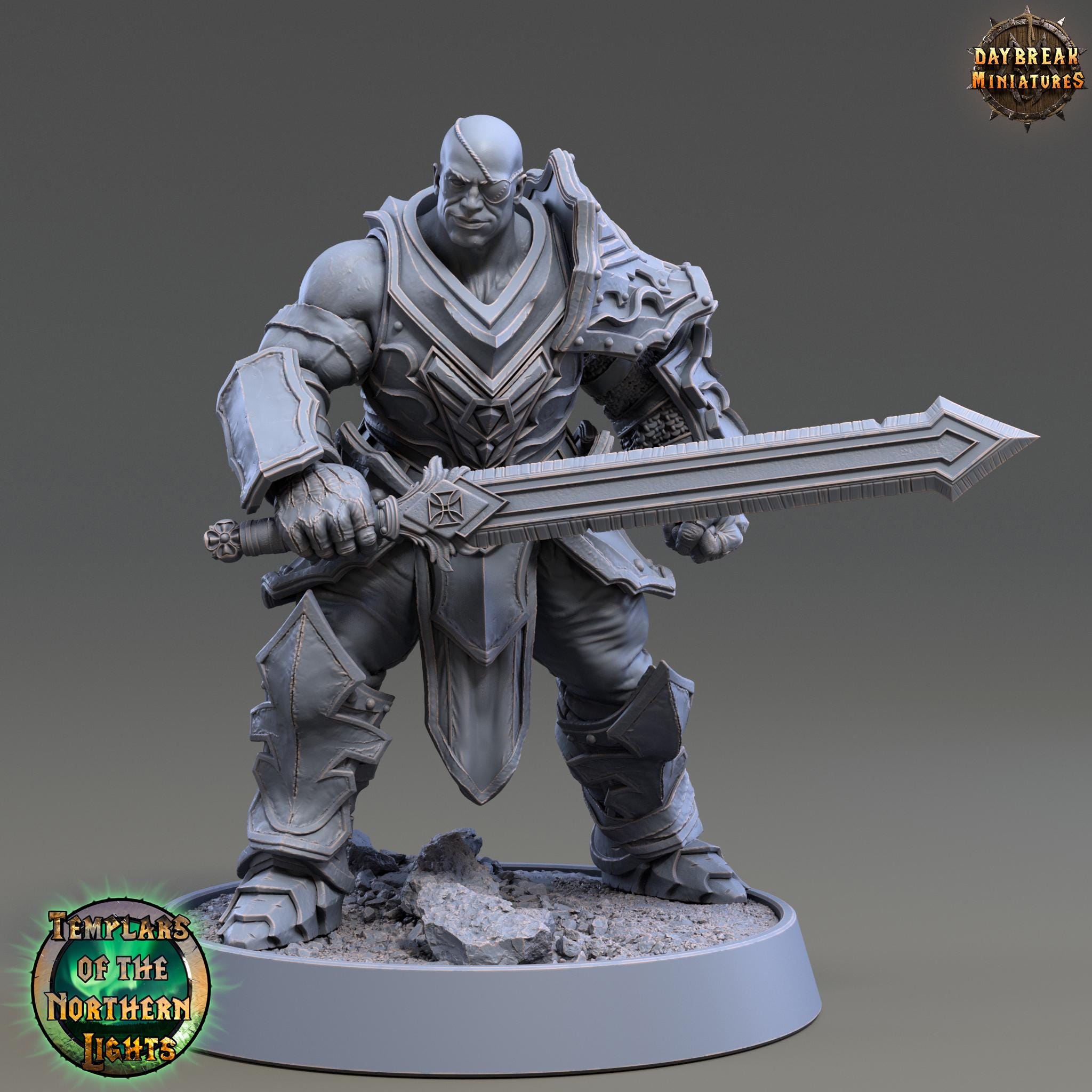Franke Gothmorg | Daybreak Miniatures | Templars of the Northern Lights | RESIN | Fantasy | Wargaming | RPG | Gaming