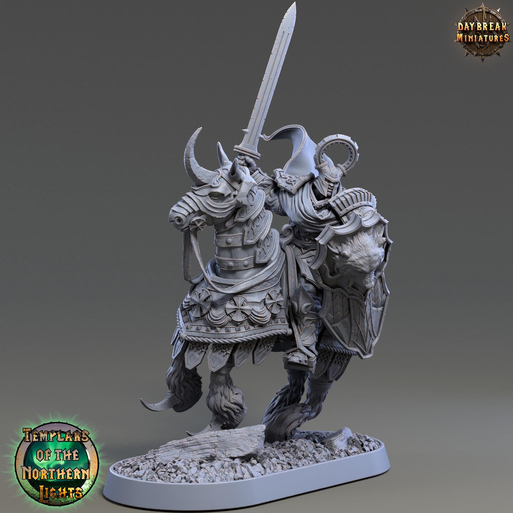 Ritter Gotthold Boarbane | Daybreak Miniatures | Templars of the Northern Lights | RESIN | Fantasy | Wargaming | RPG | Gaming