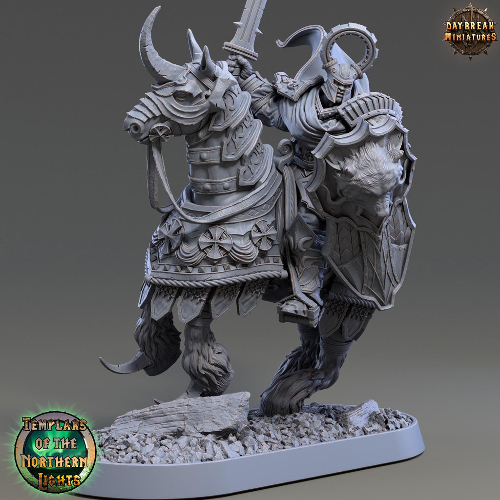 Ritter Gotthold Boarbane | Daybreak Miniatures | Templars of the Northern Lights | RESIN | Fantasy | Wargaming | RPG | Gaming