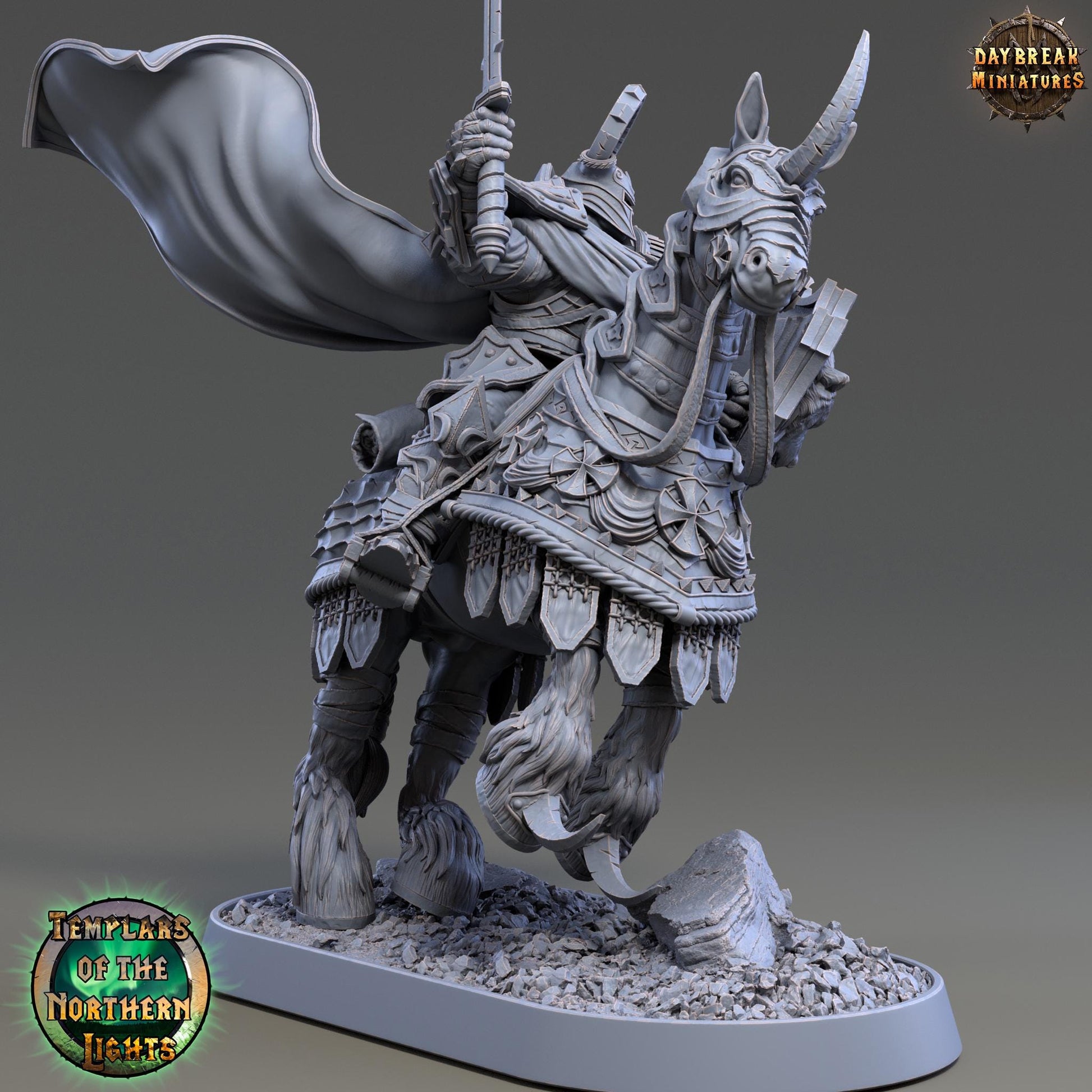 Ritter Gotthold Boarbane | Daybreak Miniatures | Templars of the Northern Lights | RESIN | Fantasy | Wargaming | RPG | Gaming