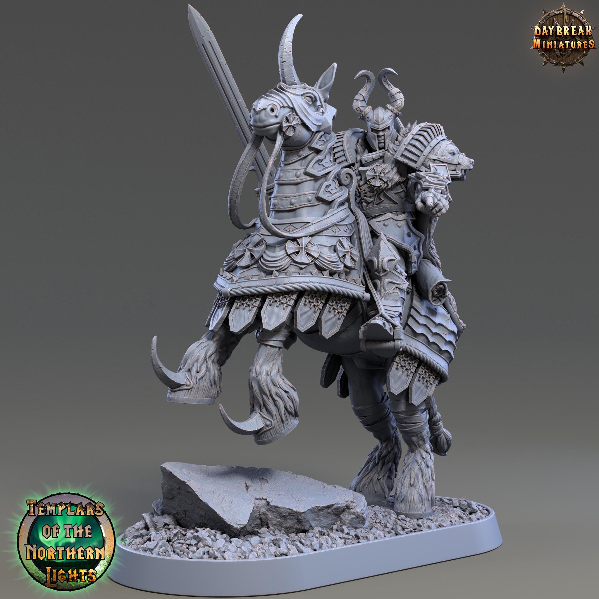 Ritter Victor Kaisermann | Daybreak Miniatures | Templars of the Northern Lights | RESIN | Fantasy | Wargaming | RPG | Gaming