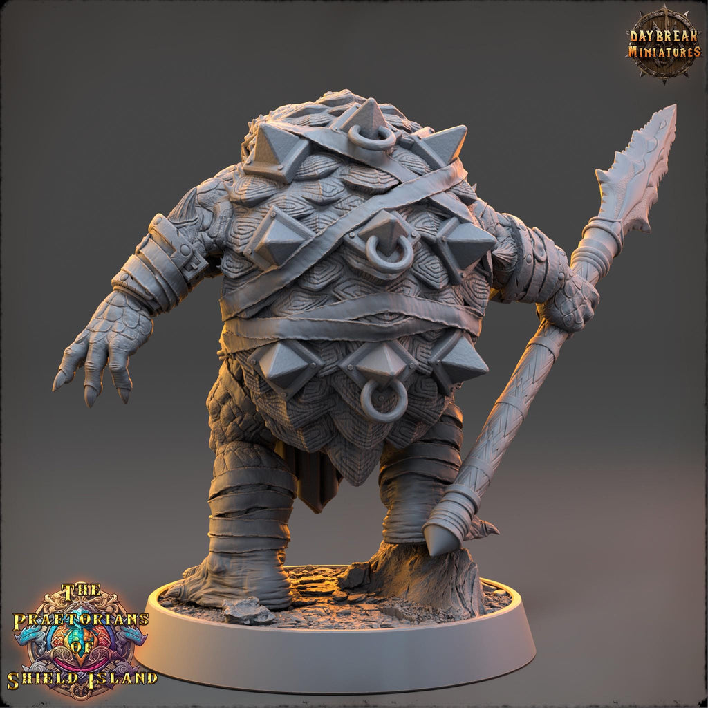 Daqvog | Daybreak Miniatures | Praetorians of Shield Island | RESIN | Fantasy | Wargaming | RPG | Gaming | Tortles | Character Model
