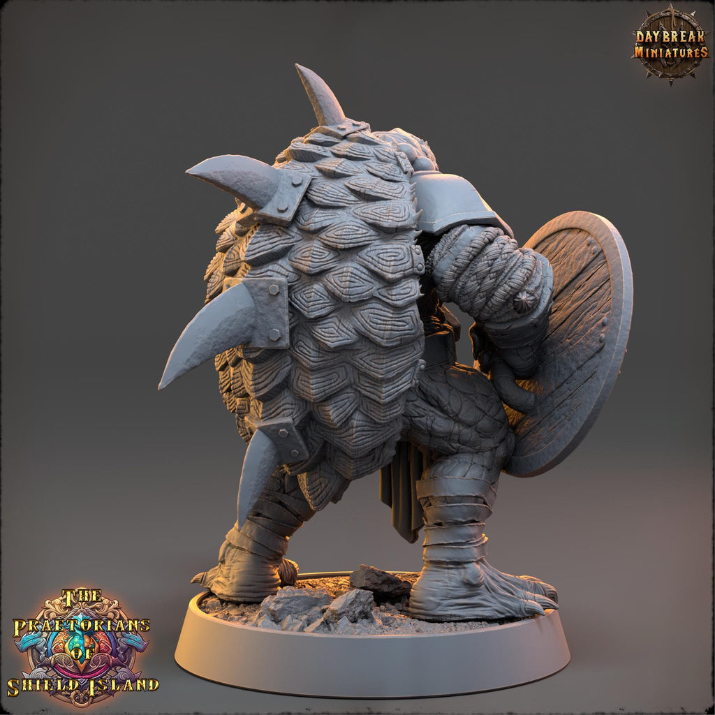 Jurop | Daybreak Miniatures | Praetorians of Shield Island | RESIN | Fantasy | Wargaming | RPG | Gaming | Tortles | Character Model