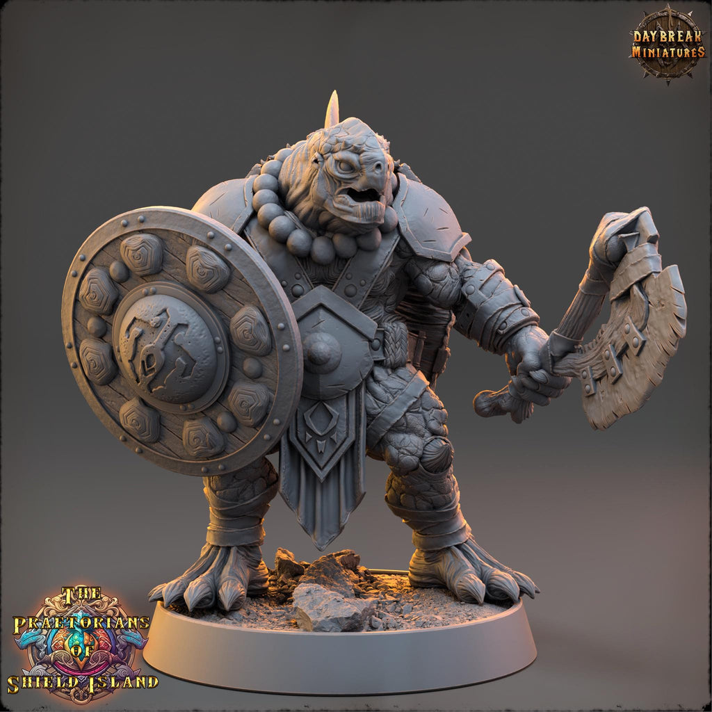 Jurop | Daybreak Miniatures | Praetorians of Shield Island | RESIN | Fantasy | Wargaming | RPG | Gaming | Tortles | Character Model