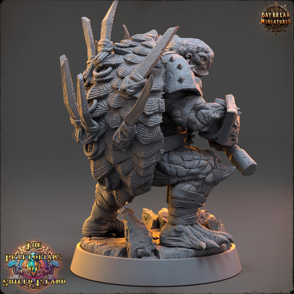Mannyg | Daybreak Miniatures | Praetorians of Shield Island | RESIN | Fantasy | Wargaming | RPG | Gaming | Tortles | Character Model