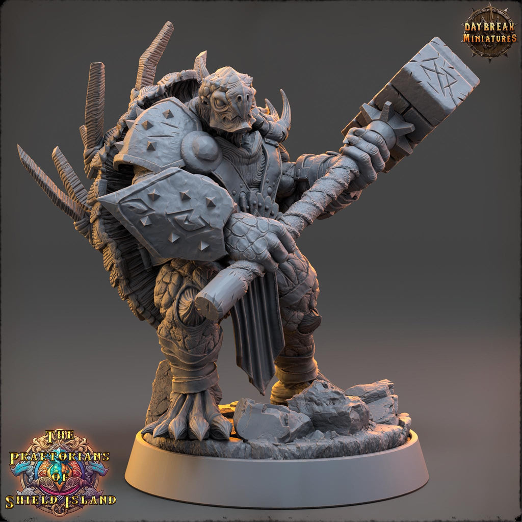 Mannyg | Daybreak Miniatures | Praetorians of Shield Island | RESIN | Fantasy | Wargaming | RPG | Gaming | Tortles | Character Model