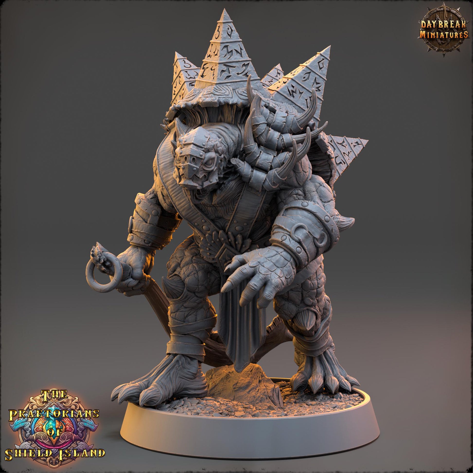 Mermat | Daybreak Miniatures | Praetorians of Shield Island | RESIN | Fantasy | Wargaming | RPG | Gaming | Tortles | Character Model
