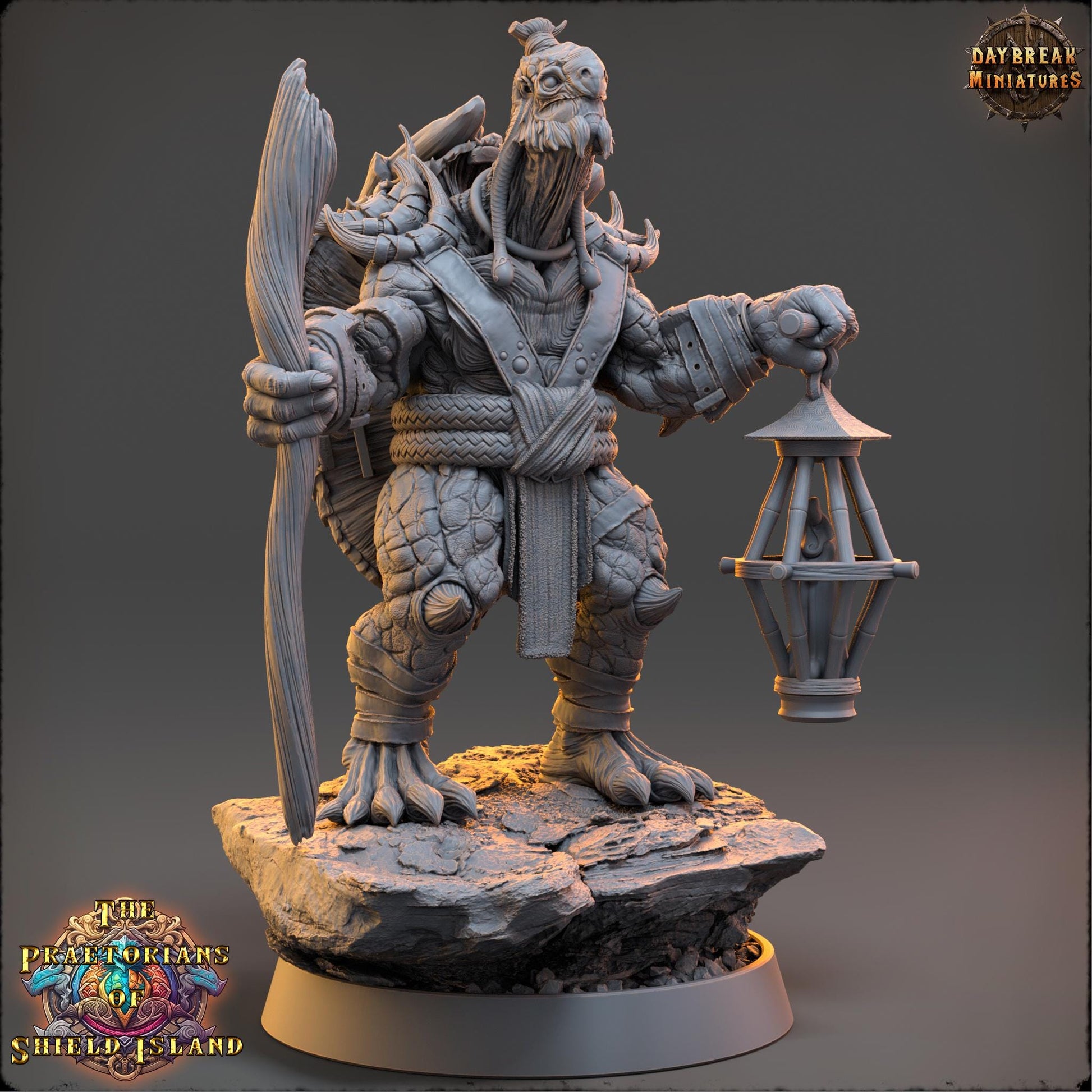 Ortlagus | Daybreak Miniatures | Praetorians of Shield Island | RESIN | Fantasy | Wargaming | RPG | Gaming | Tortles | Character Model