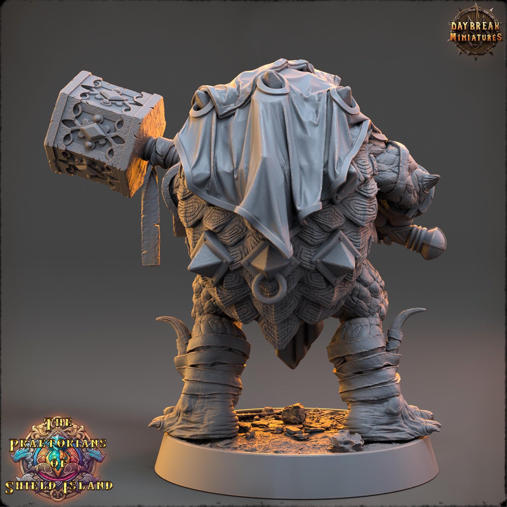 Topo | Daybreak Miniatures | Praetorians of Shield Island | RESIN | Fantasy | Wargaming | RPG | Gaming | Tortles | Character Model