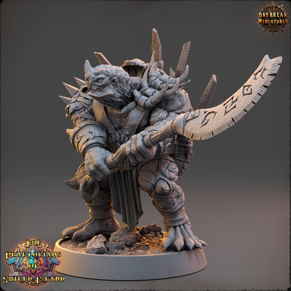 Tormic | Daybreak Miniatures | Praetorians of Shield Island | RESIN | Fantasy | Wargaming | RPG | Gaming | Tortles | Character Model