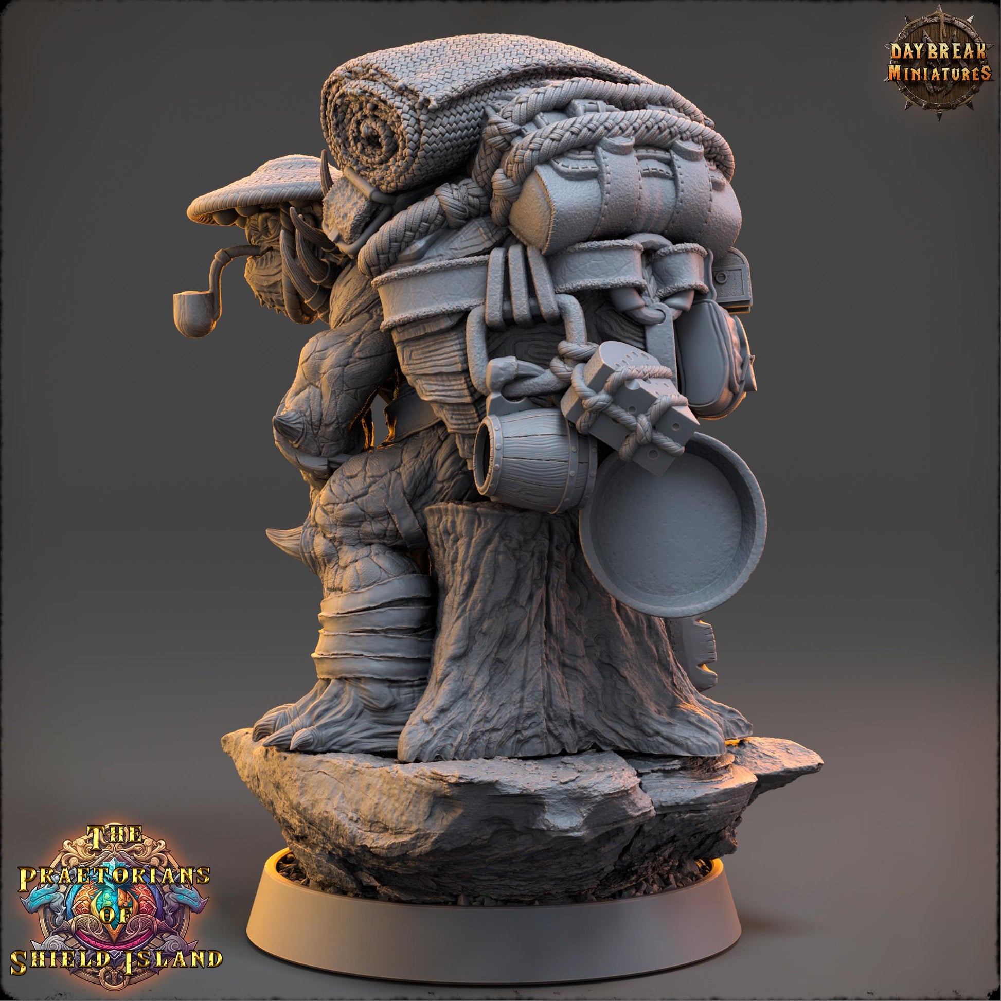 Ubac | Daybreak Miniatures | Praetorians of Shield Island | RESIN | Fantasy | Wargaming | RPG | Gaming | Tortles | Character Model
