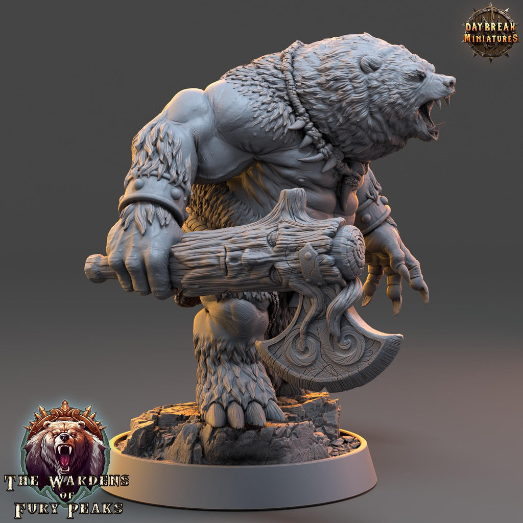 Carnag Angman | Daybreak Miniatures | Wardens of Fury Peaks | RESIN | Fantasy | Horror | Wargaming | RPG | DnD | Gaming Miniature | Ursine