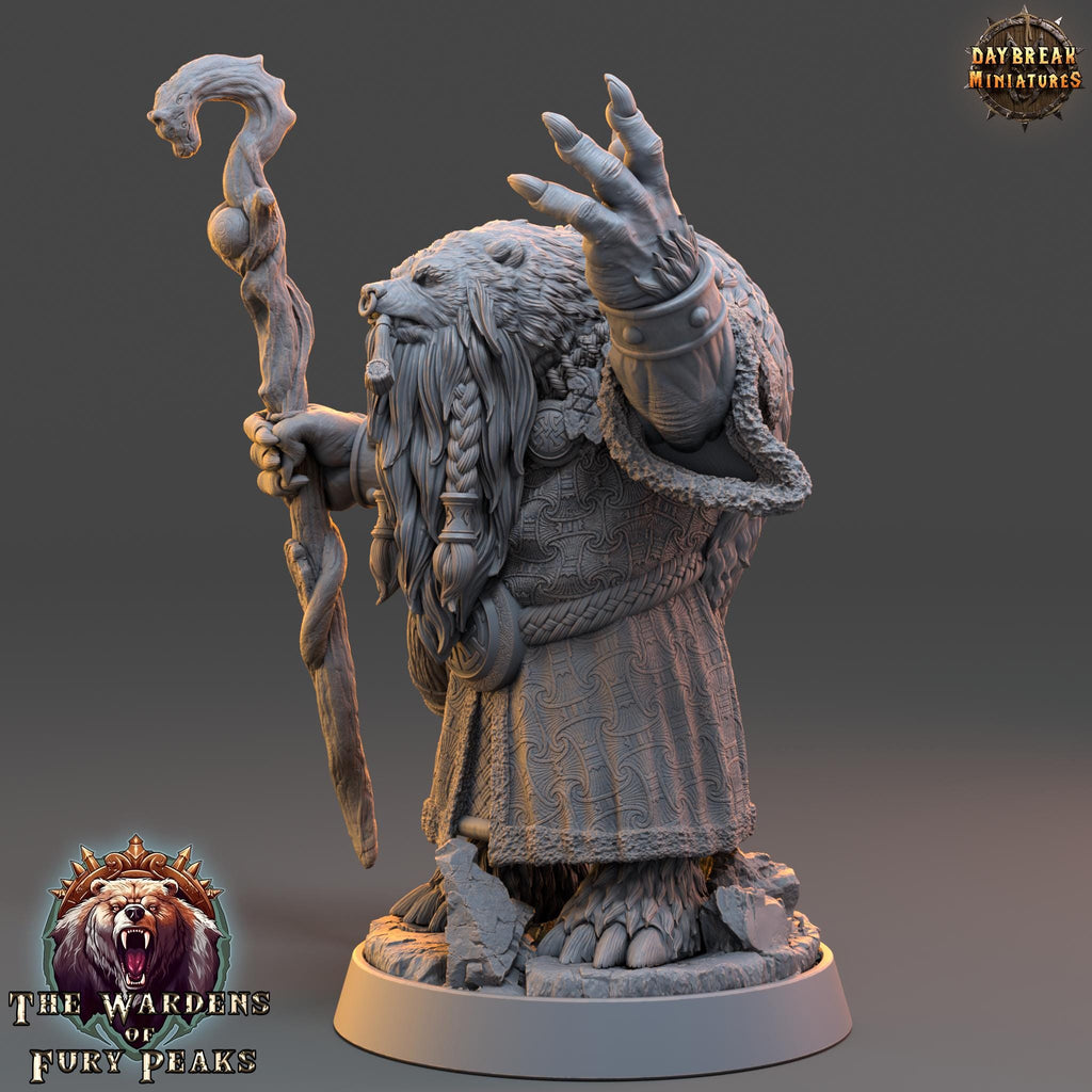 Evener Smoke | Daybreak Miniatures | Wardens of Fury Peaks | RESIN | Fantasy | Horror | Wargaming | RPG | DnD | Gaming Miniature | Ursine