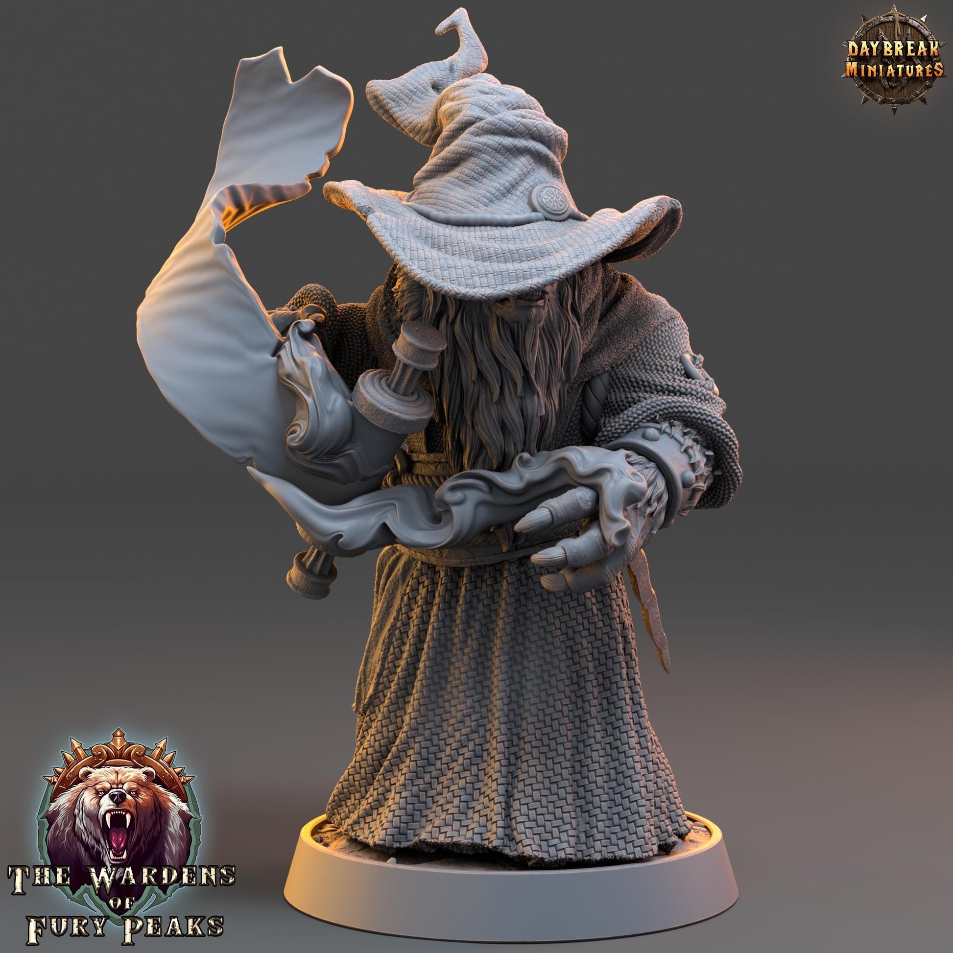 Kardarion Blizz | Daybreak Miniatures | Wardens of Fury Peaks | RESIN | Fantasy | Horror | Wargaming | RPG | DnD | Gaming Miniature | Ursine