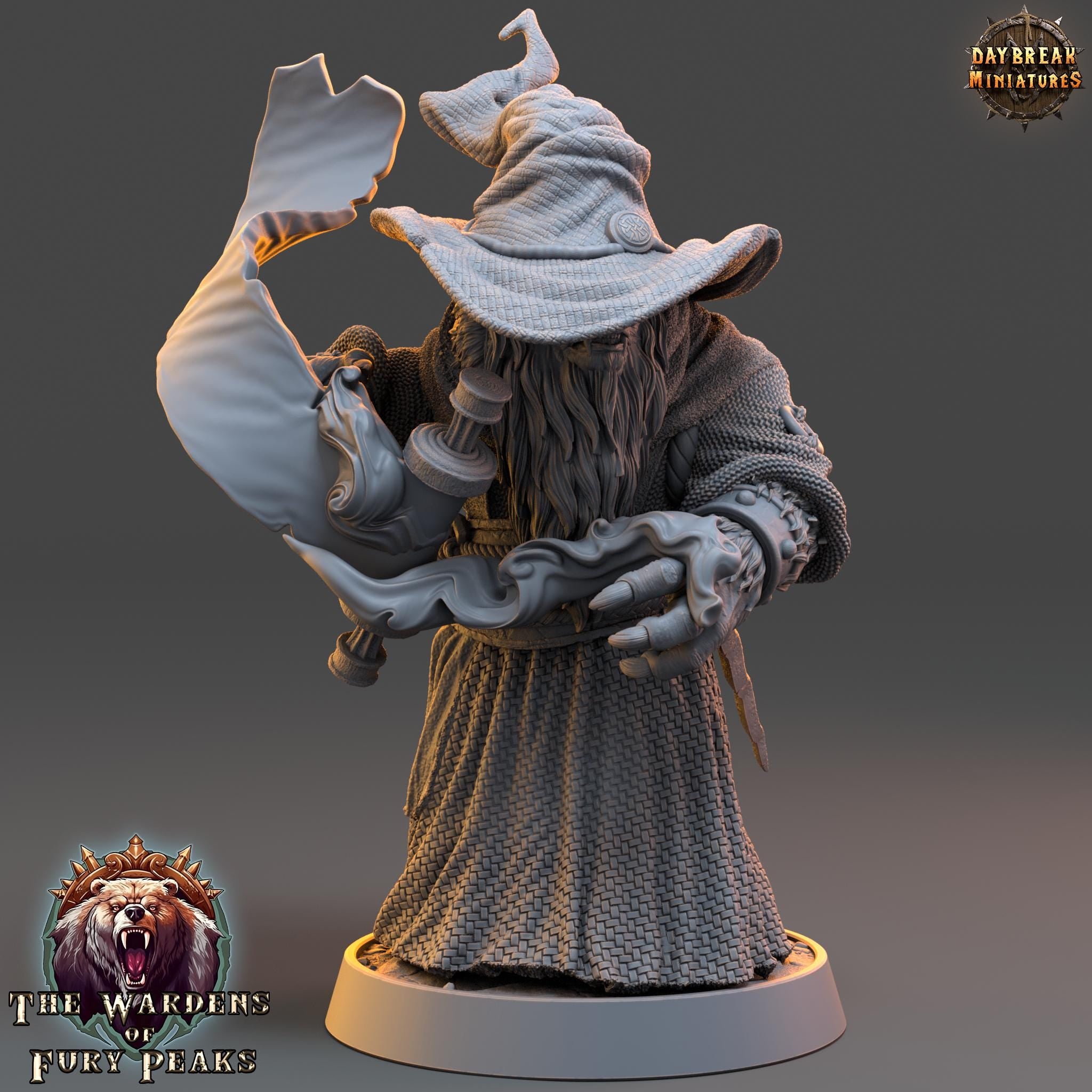 Kardarion Blizz | Daybreak Miniatures | Wardens of Fury Peaks | RESIN | Fantasy | Horror | Wargaming | RPG | DnD | Gaming Miniature | Ursine