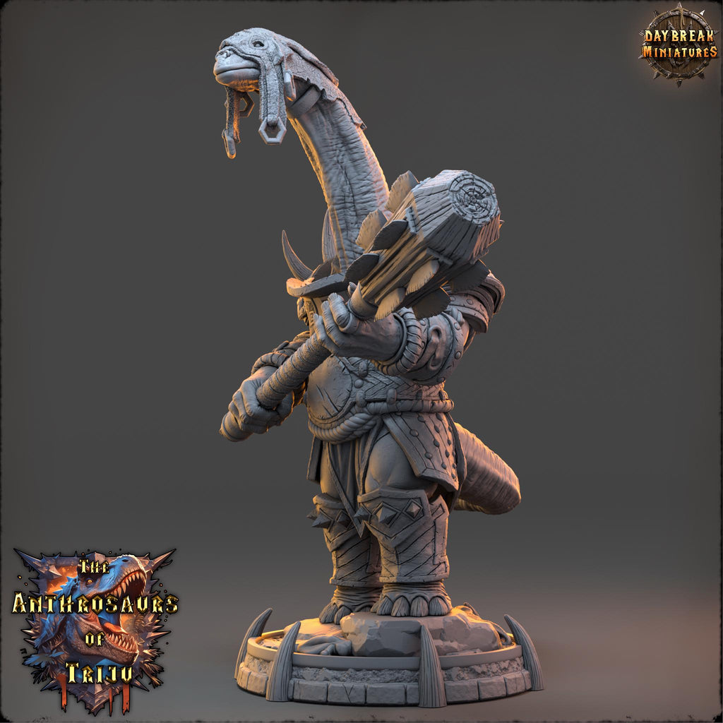Sebul Bracco | Daybreak Miniatures | Anthrosaurs of Triju | RESIN| Fantasy | Horror| Wargaming | RPG | DnD | Gaming Miniature | Dinosaur