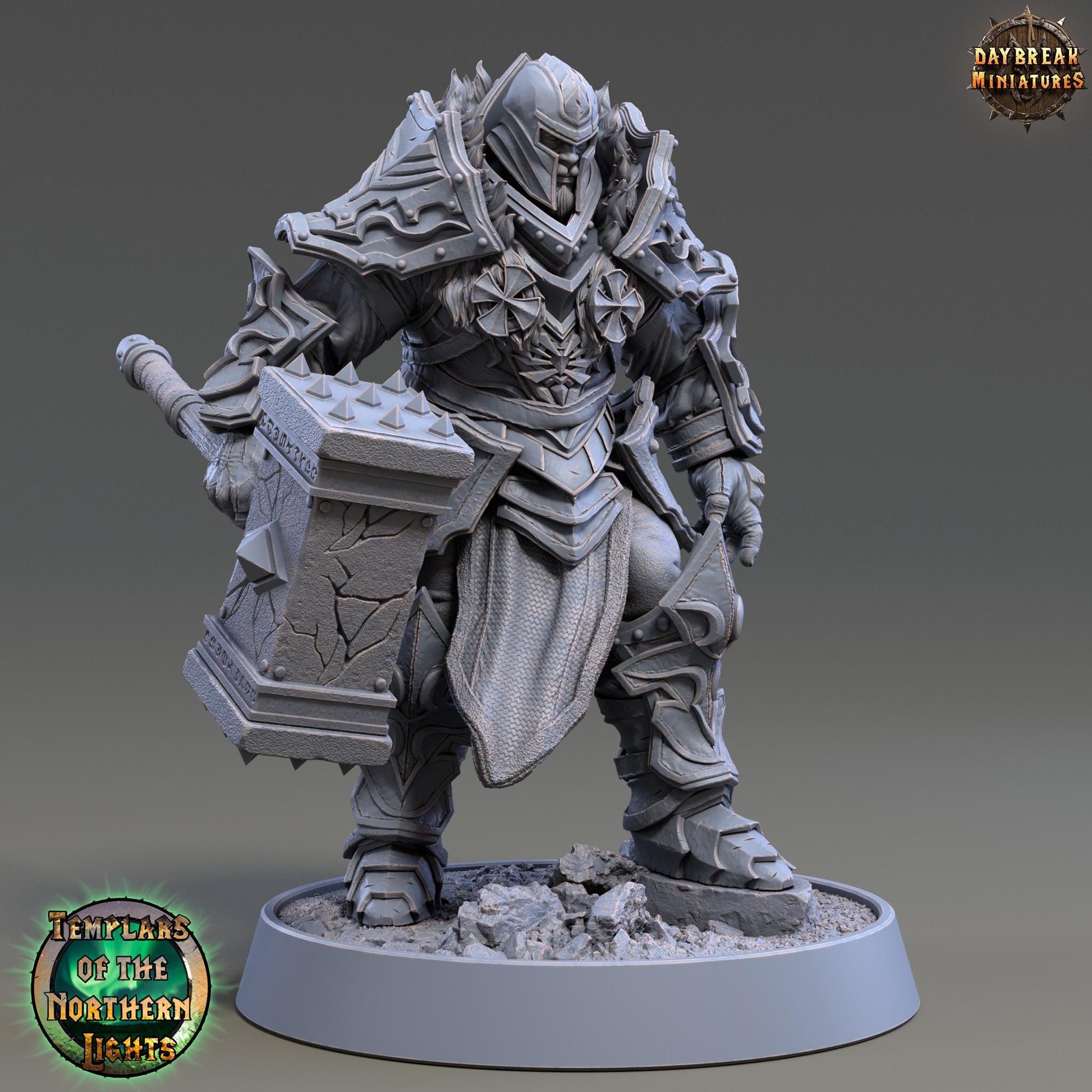 The Templars of the Northern Lights Full Set | Daybreak Miniatures |  RESIN | Fantasy | Wargaming | RPG | DnD | Gaming | Templar