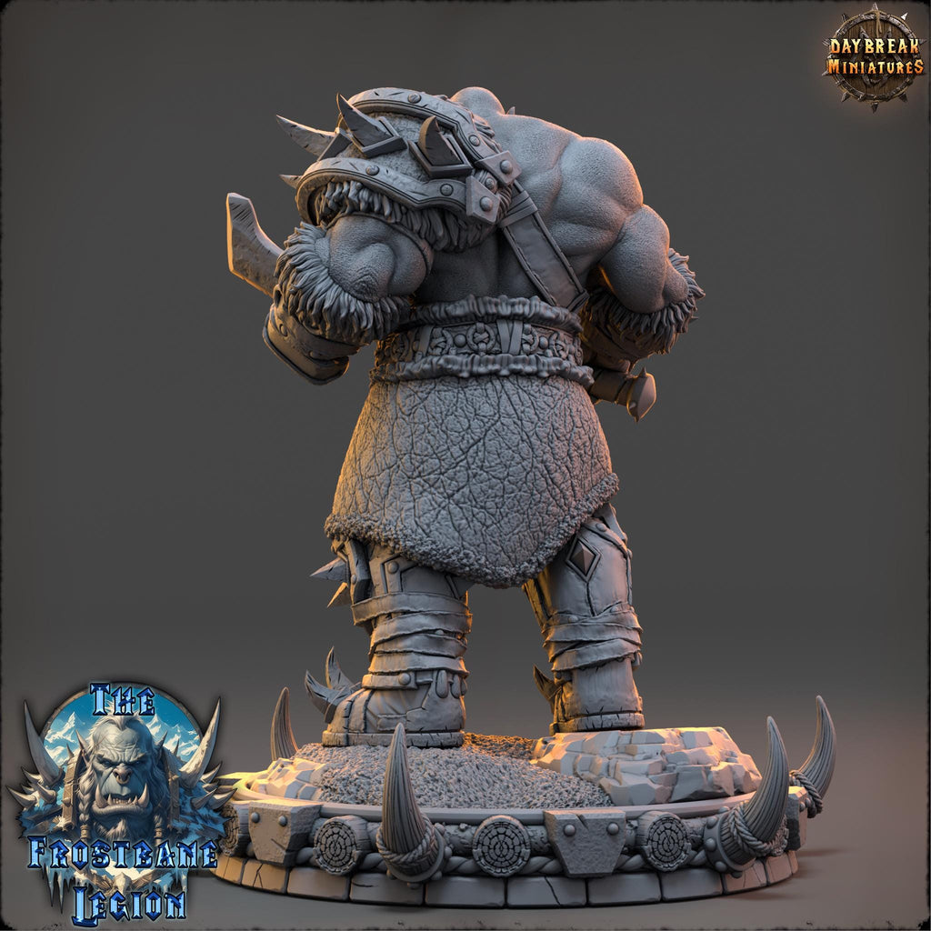 Mournak Ironblood | Daybreak Miniatures | The Frostbane Legion | RESIN | Fantasy | Horror | Wargaming | RPG | Gaming Miniature | Orcs