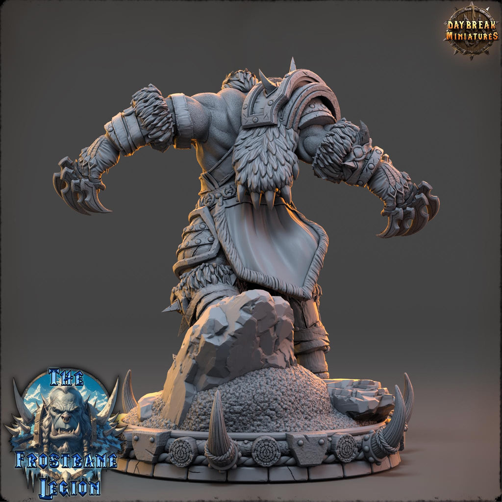 Skalgrim the Unyielding | Daybreak Miniatures | The Frostbane Legion | RESIN | Fantasy | Horror | Wargaming | RPG | Gaming Miniature | Orcs